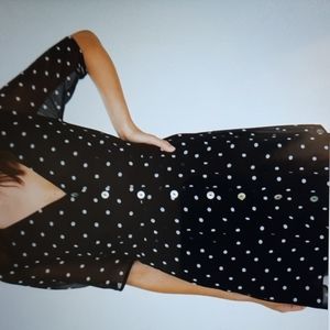 Wilfred polka dot mini dress